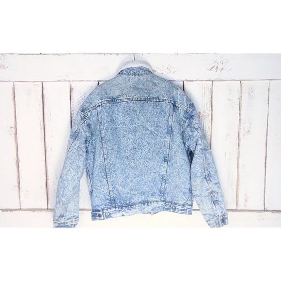 Vintage Levis denim trucker red tab acid wash jean jacket - Picture 5 of 5